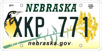 NE license plate XKP771