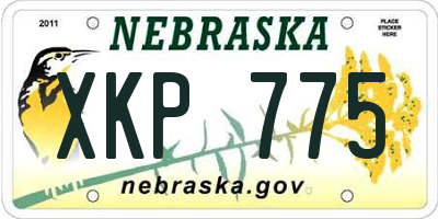 NE license plate XKP775