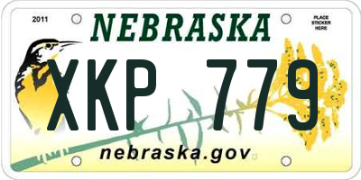NE license plate XKP779