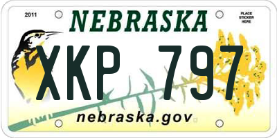 NE license plate XKP797