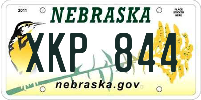 NE license plate XKP844