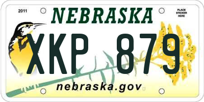 NE license plate XKP879