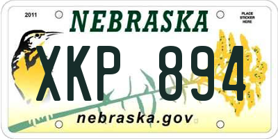 NE license plate XKP894