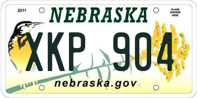 NE license plate XKP904