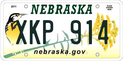 NE license plate XKP914