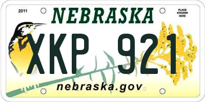 NE license plate XKP921