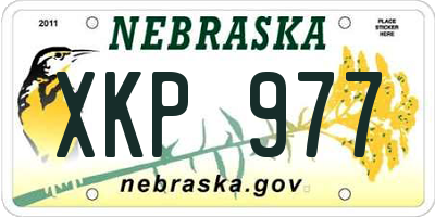 NE license plate XKP977