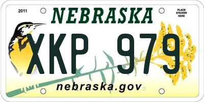 NE license plate XKP979