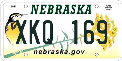 NE license plate XKQ169