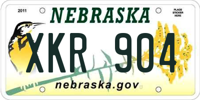 NE license plate XKR904