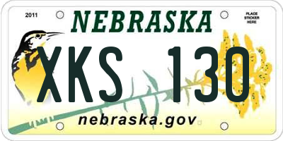 NE license plate XKS130