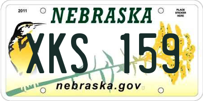 NE license plate XKS159