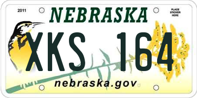 NE license plate XKS164