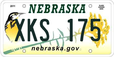 NE license plate XKS175