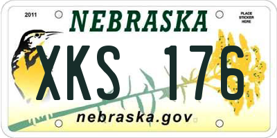NE license plate XKS176