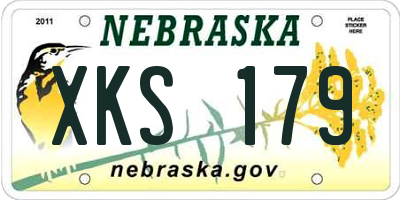 NE license plate XKS179