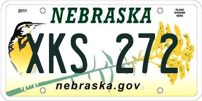 NE license plate XKS272