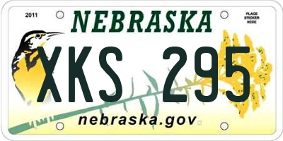 NE license plate XKS295