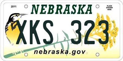 NE license plate XKS323