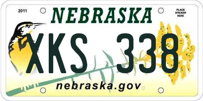 NE license plate XKS338