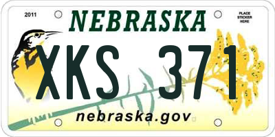 NE license plate XKS371