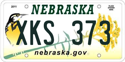 NE license plate XKS373