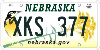 NE license plate XKS377