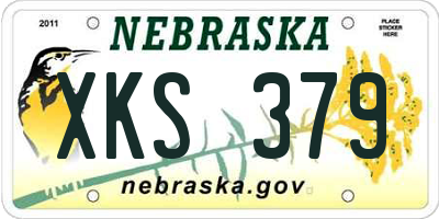 NE license plate XKS379