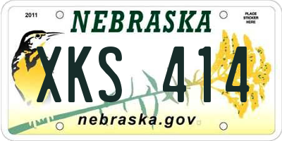 NE license plate XKS414