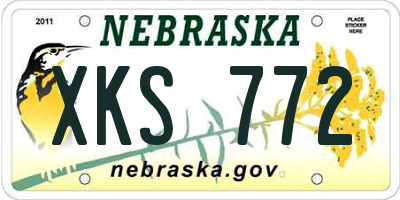 NE license plate XKS772