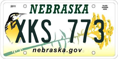 NE license plate XKS773