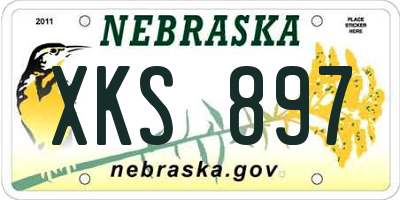 NE license plate XKS897