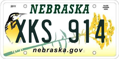 NE license plate XKS914