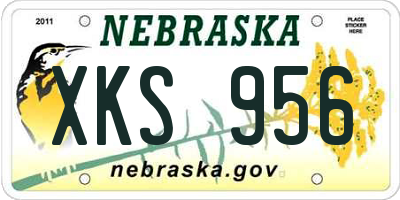 NE license plate XKS956