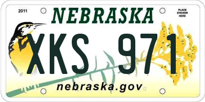 NE license plate XKS971