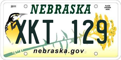 NE license plate XKT129