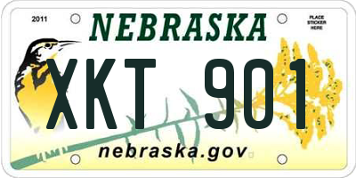 NE license plate XKT901