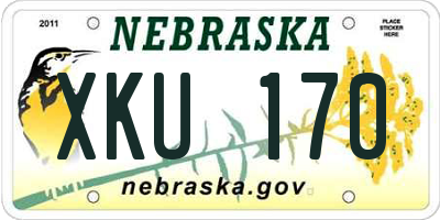 NE license plate XKU170