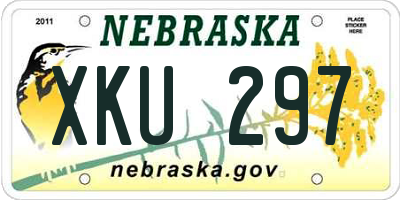 NE license plate XKU297