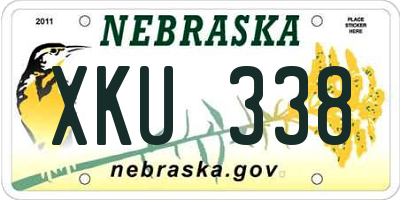 NE license plate XKU338