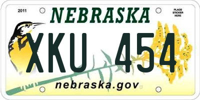 NE license plate XKU454