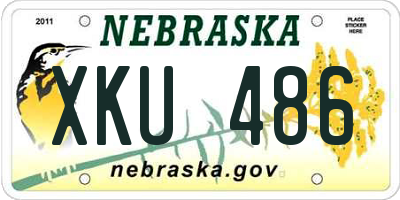 NE license plate XKU486