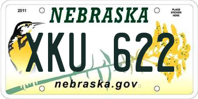 NE license plate XKU622