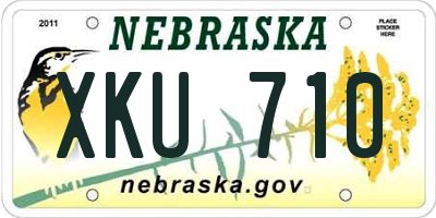 NE license plate XKU710