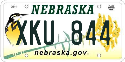 NE license plate XKU844