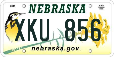 NE license plate XKU856
