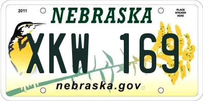 NE license plate XKW169
