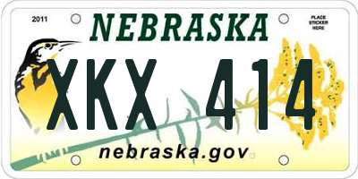 NE license plate XKX414