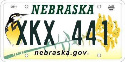 NE license plate XKX441