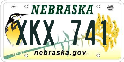 NE license plate XKX741